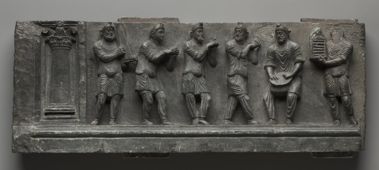 Babylonsk nødhjelp, Pakistan, Gandhara, Buner-området, Tidlig puteperiode (Ed 1-3to) (Schist) av Pakistani School
