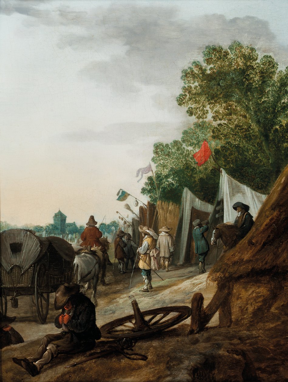 Et militærleir av Palamedes Palamedesz