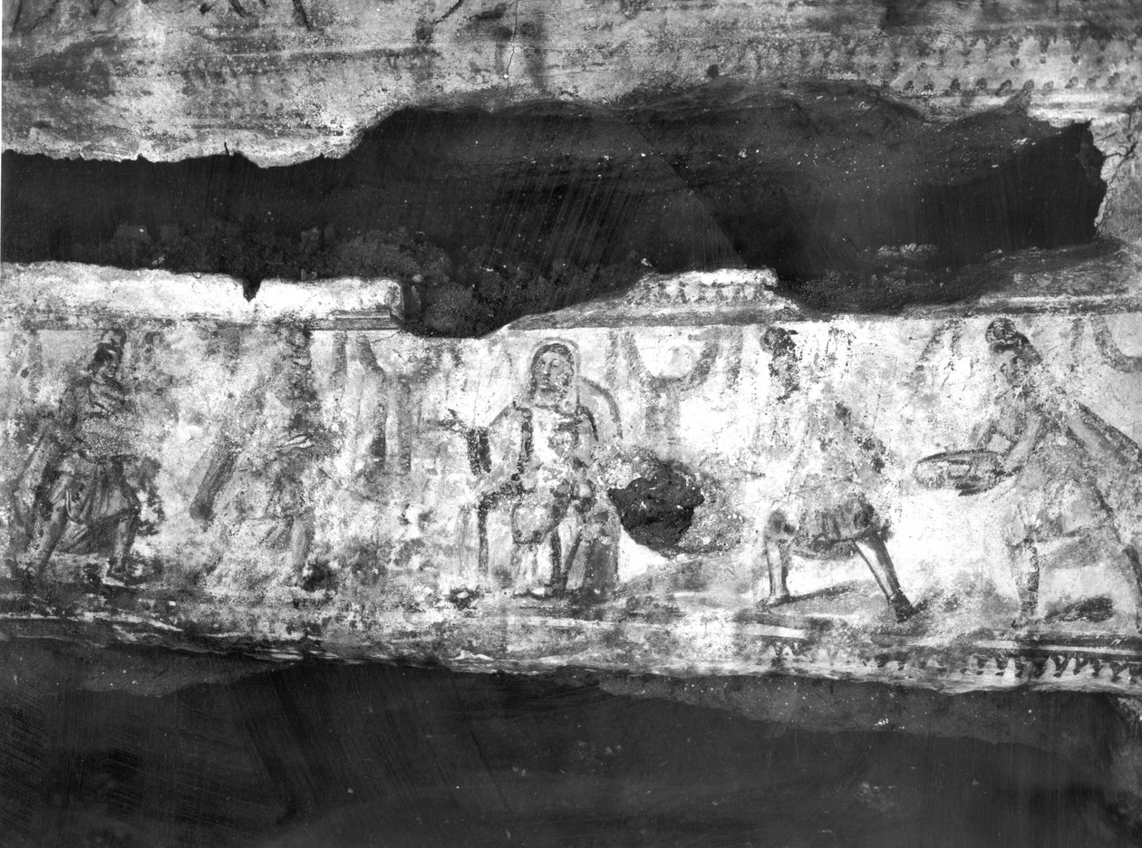 Adoration of the Magi (veggmaleri) av Paleo Christian