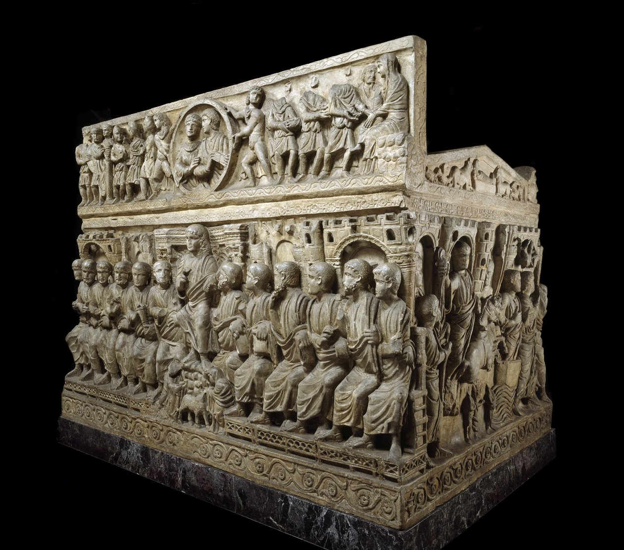 Sarkofag av Flavius ​​​​Stilicho, ca. 359-408 (marmor) av Paleo Christian