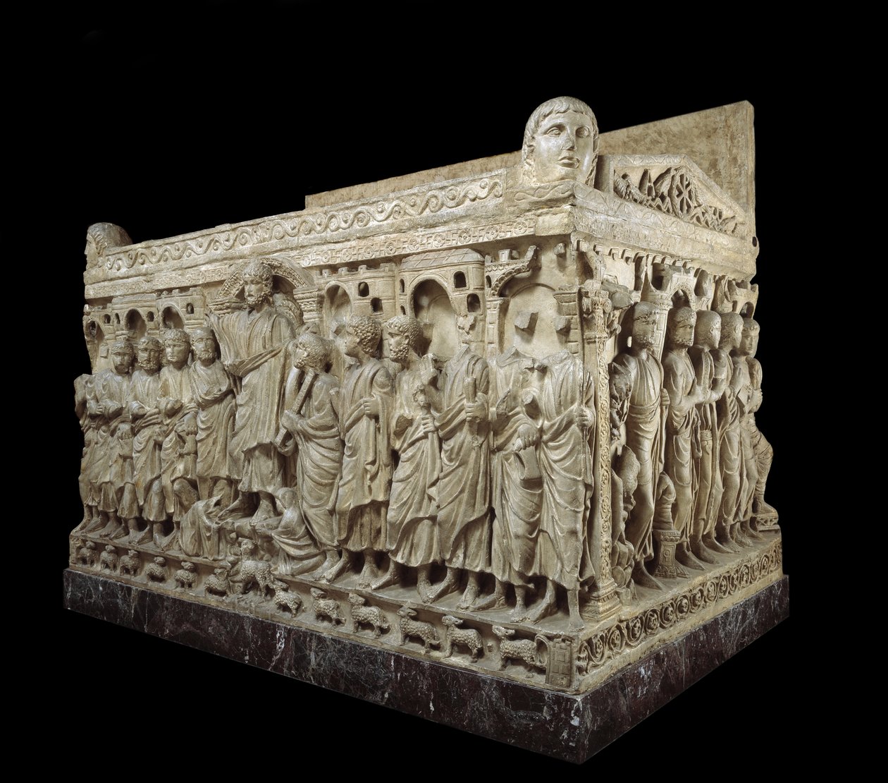 Sarkofag av Flavius ​​​​Stilicho, ca. 359-408 (marmor) av Paleo Christian