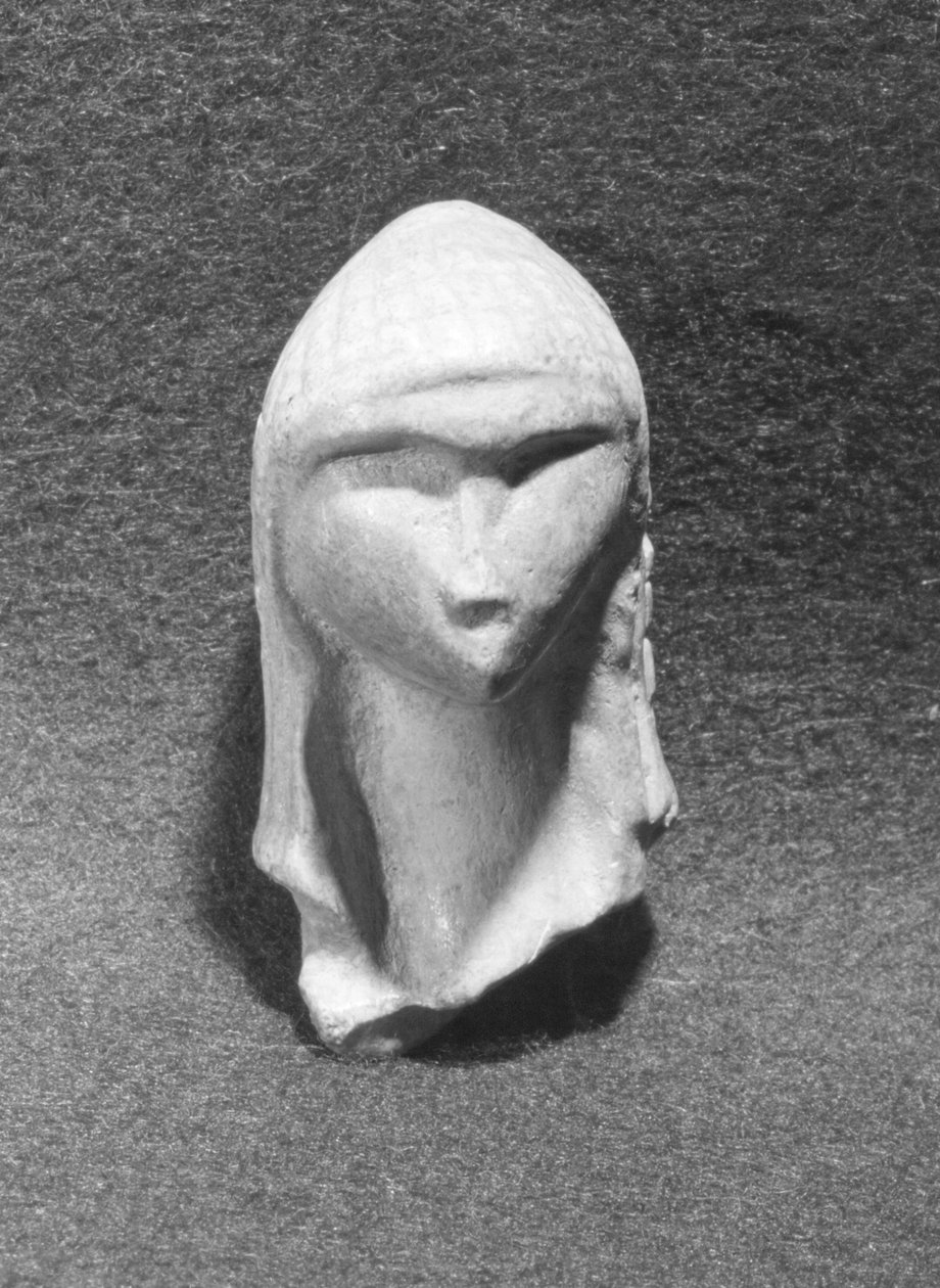 Hodet til en kvinne kjent som Venus av Brassempouy, ca. 21000 f.Kr av Paleolithic