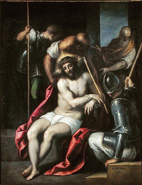 The Crowning with Thorns, før 1624 av Palma Il Giovane