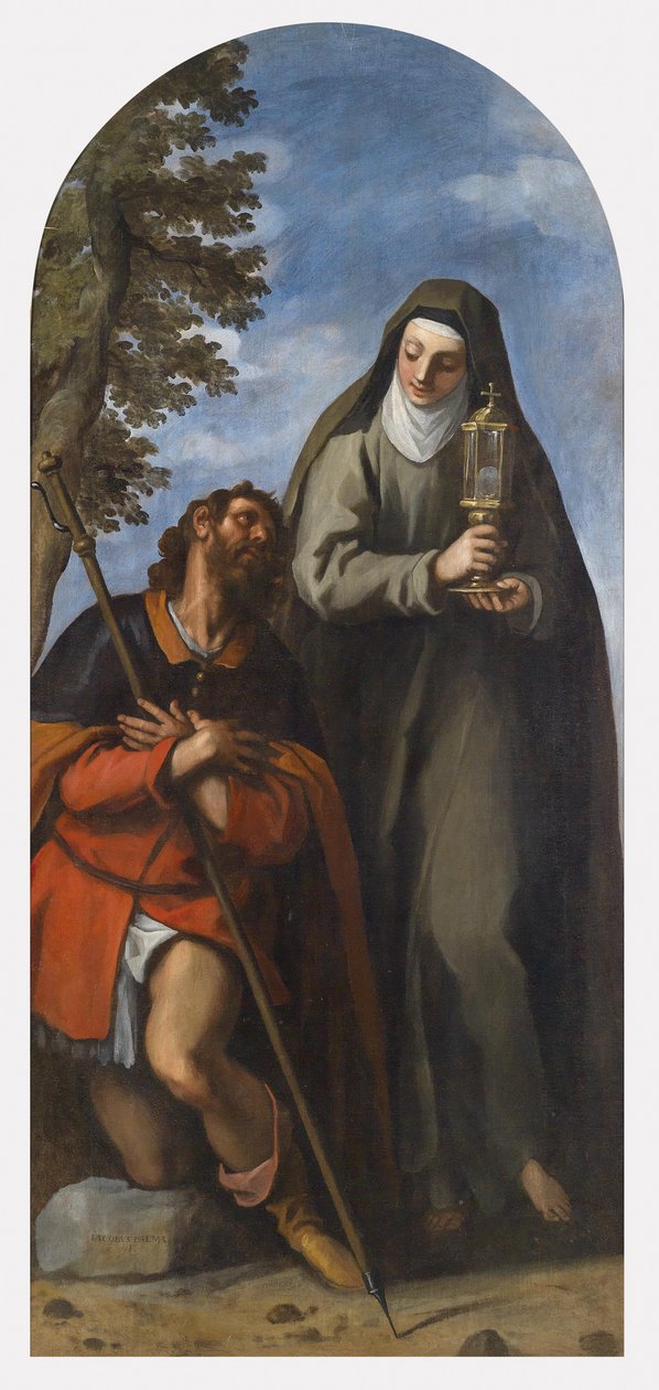 Saints Roch og Clare av Palma Il Giovane