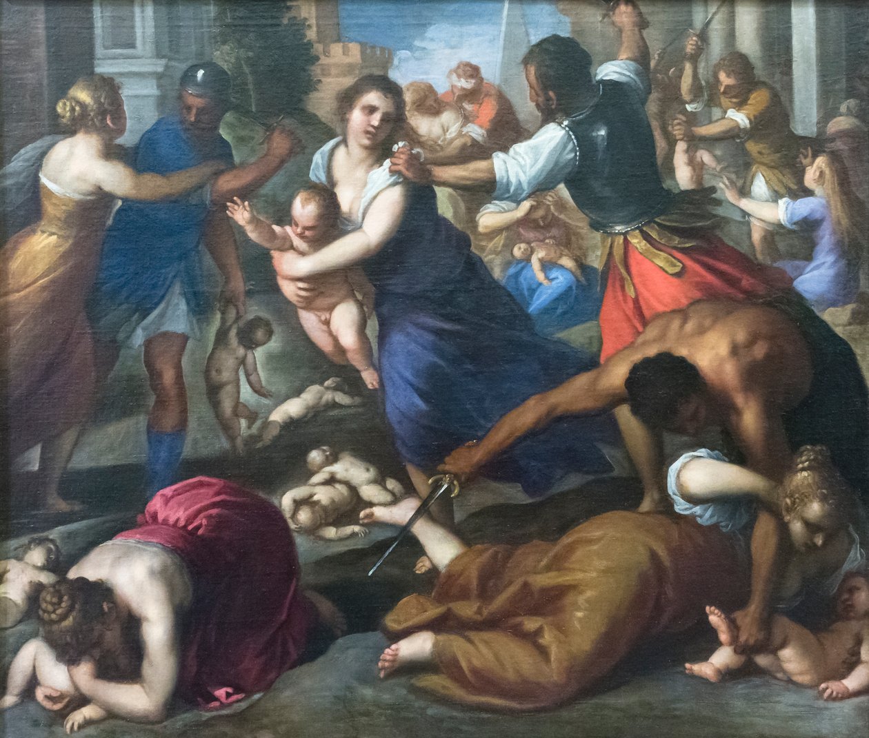 Slakt av uskyldige av Palma Il Giovane (1548 1628)