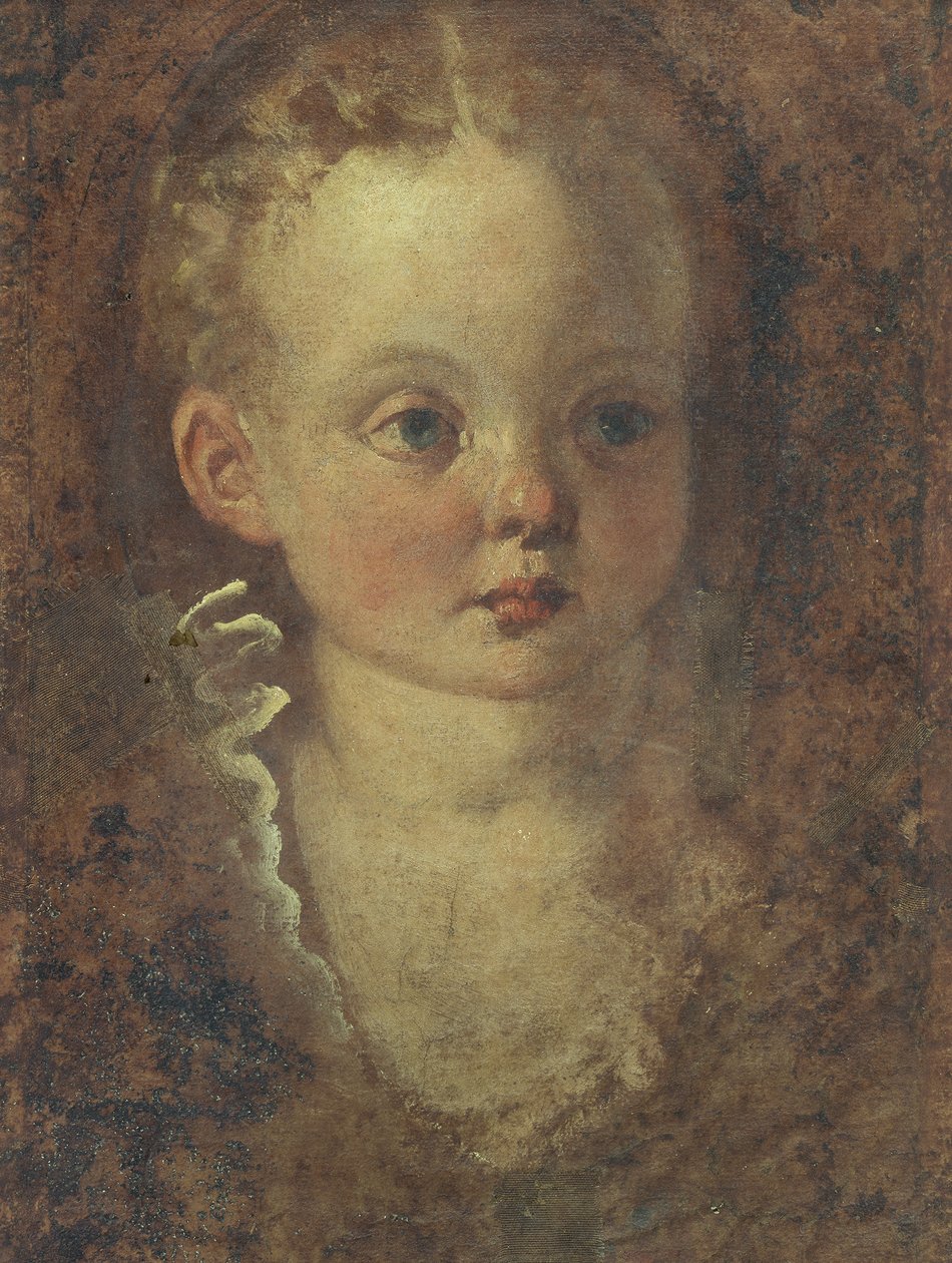 Byste av en jente (verso), ca. 1588-90 (olje på lerret) av Palma Il Giovane