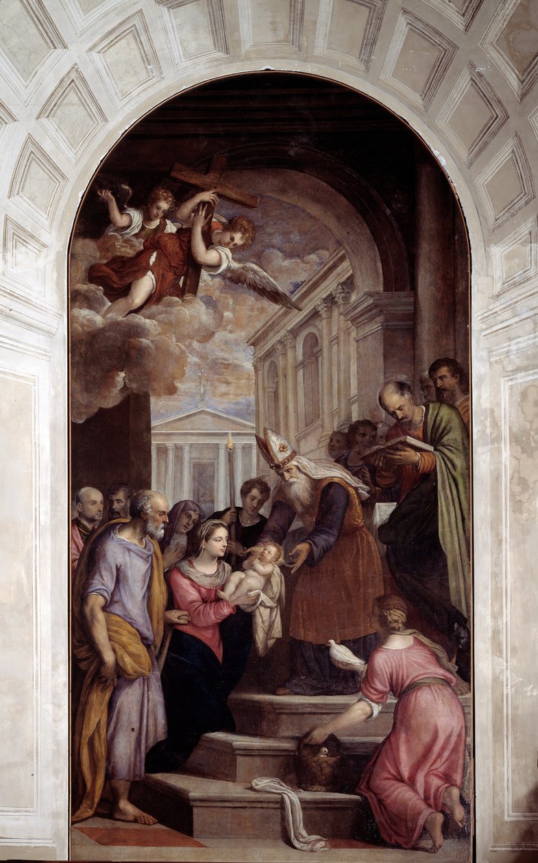 Presentasjon av Jesus til templet (maleri av Palma Il Giovane
