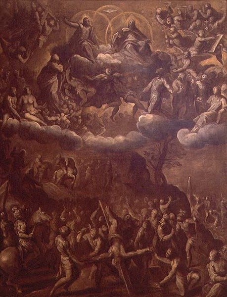 The Crucifixion of St. Peter, ca. 1615 (olje på lerret) av Palma Il Giovane