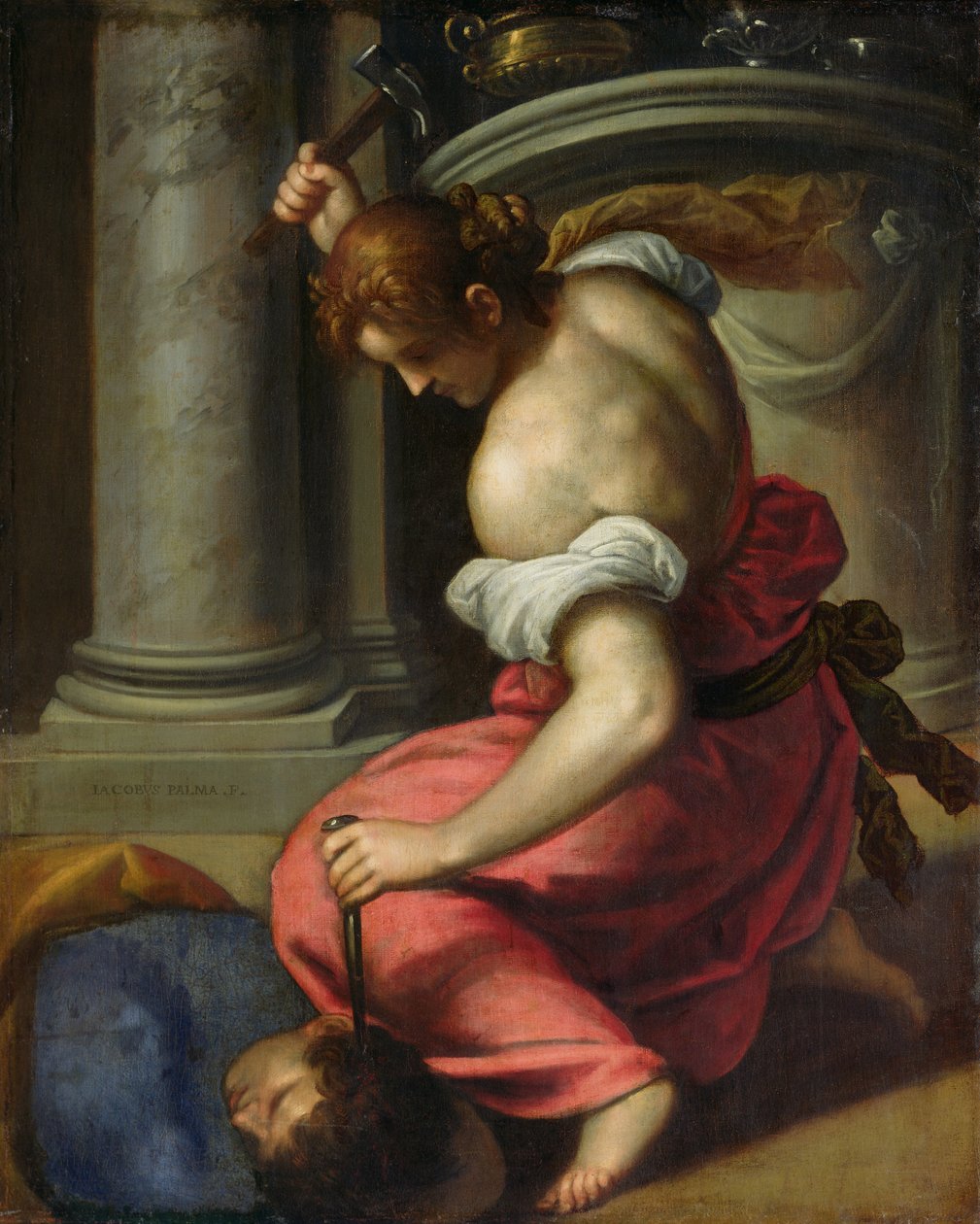 The Death of Sisera (olje på lerret) av Palma Il Giovane (1548 1628)