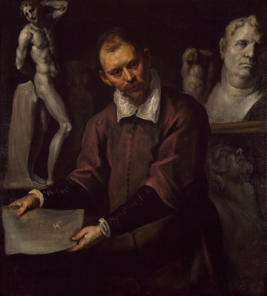 Portrett av en mann, 1600-1610 av Palma Il Giovane