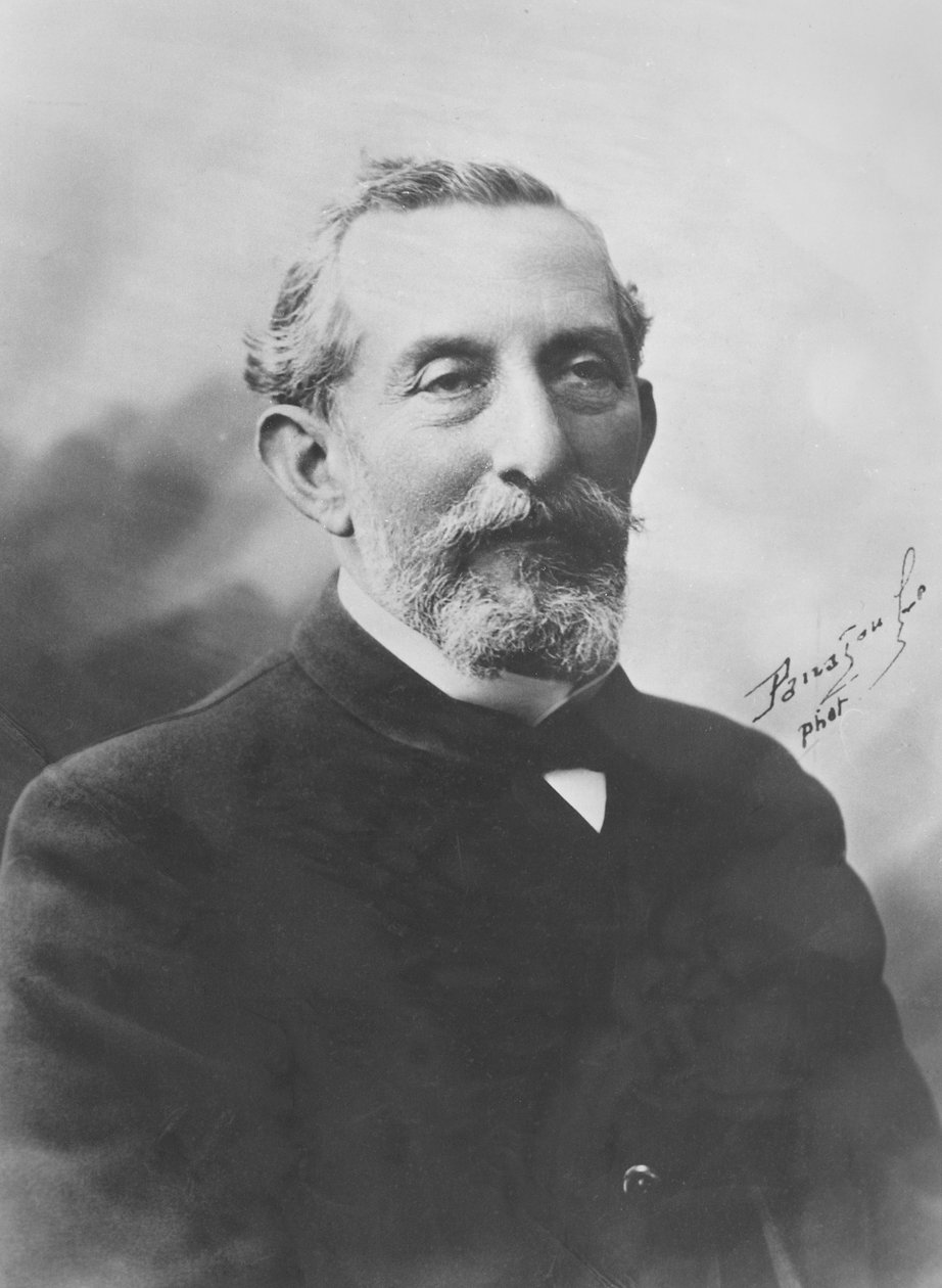 Portrett av Albert Pitres (bw-bilde) av Panajou Brothers