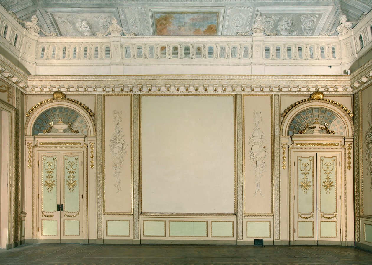 Utsikt over veggtepperommet, Villa Reale, Monza, Lombardia, Italia av Pandolfo Reschi