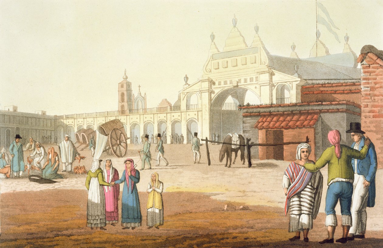 Piazza del Mercato, Buenos Aires, Argentina, fra 