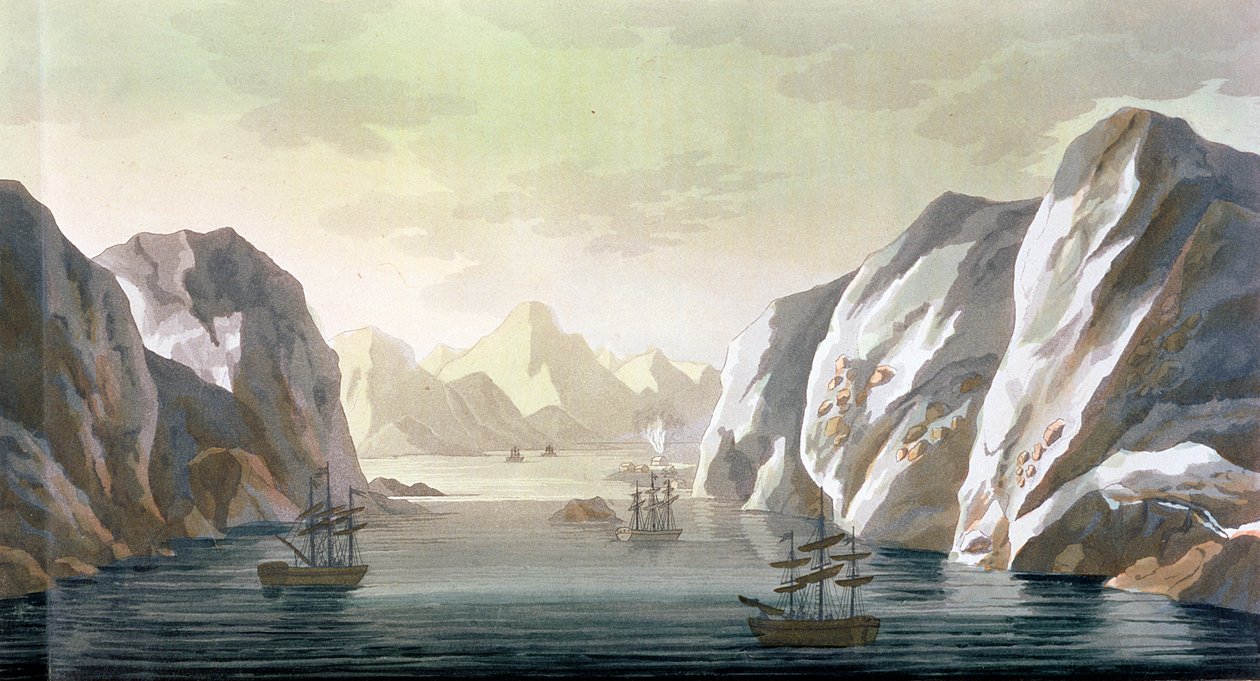Seking the North West Passage - the British Voyage to Spitsbergen, 1818, fra 