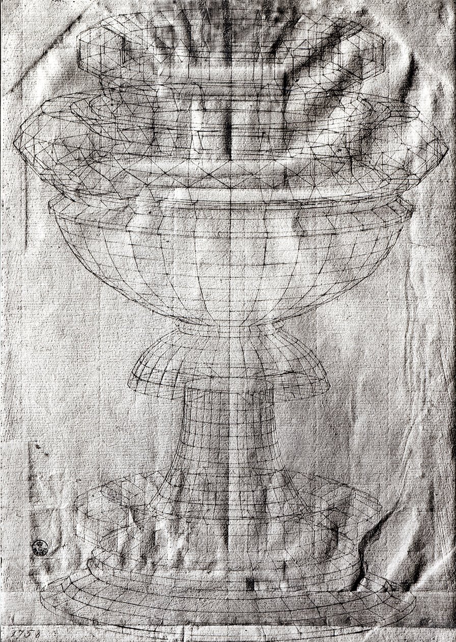 Perspektivstudie av en kalk, 1430-40 av Paolo Uccello