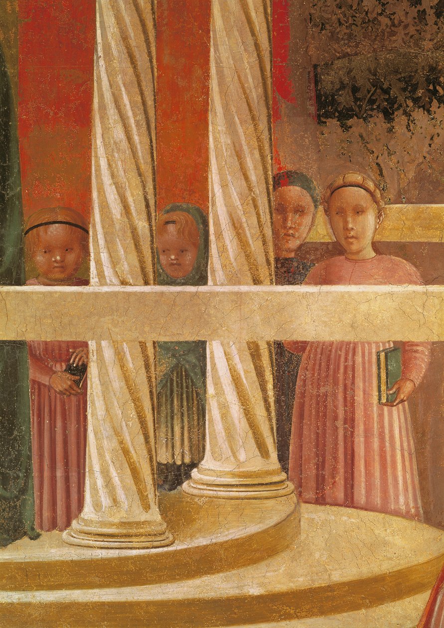 Presentasjonen av Maria i tempelet, 1433-34 (detalj) av Paolo Uccello