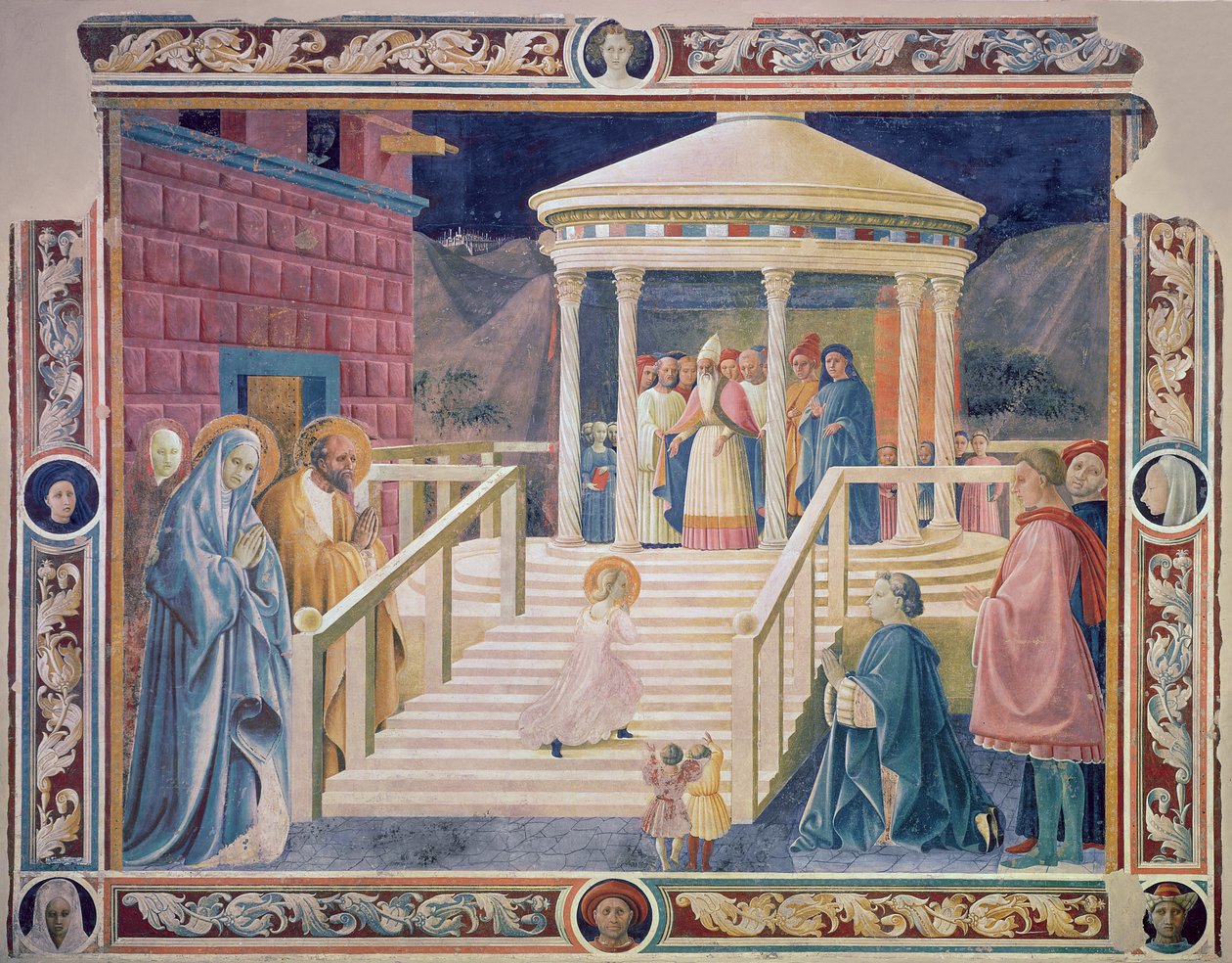 Presentasjonen av den salige jomfru Maria i tempelet, 1433-34 av Paolo Uccello