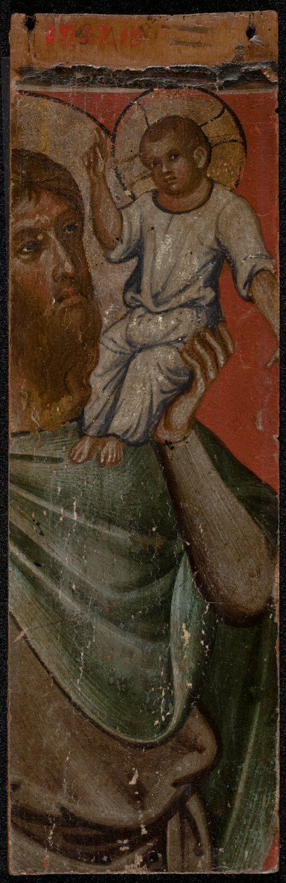 Erkeengelen Michael (revers av panel), midten av 1300-tallet (tempera på panel) (se også 5242335-37) av Paolo Veneziano