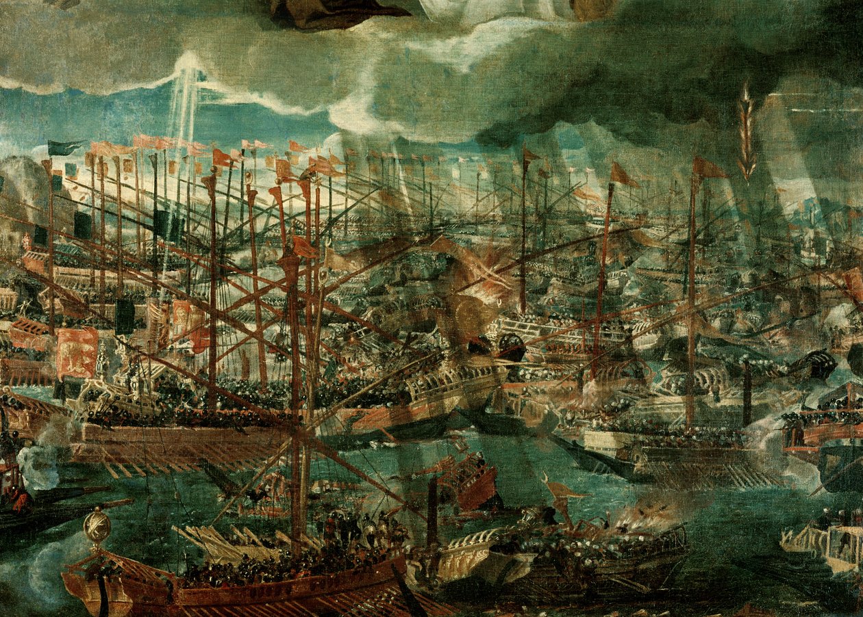 Allegori om slaget ved Lepanto (detalj av 60381) av Paolo Veronese