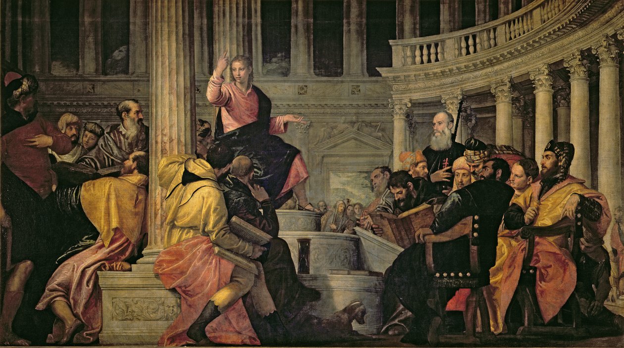 Kristus med legene i tempelet, 1548 av Paolo Veronese