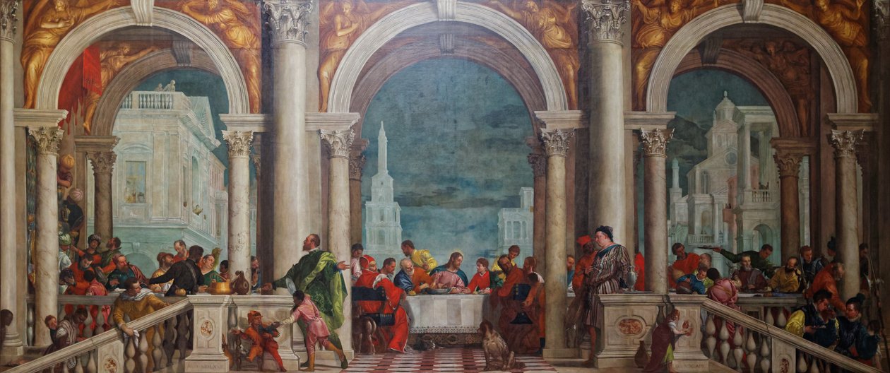 Fest i huset til Levi av Paolo Veronese