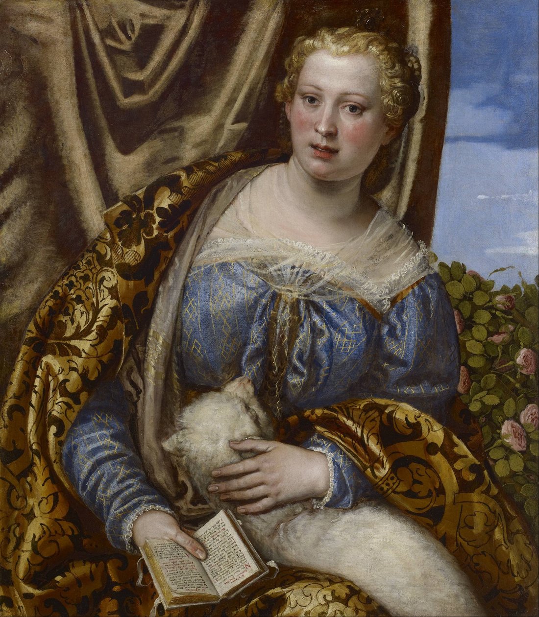 Portrett av en dame som Saint Agnes av Paolo Veronese
