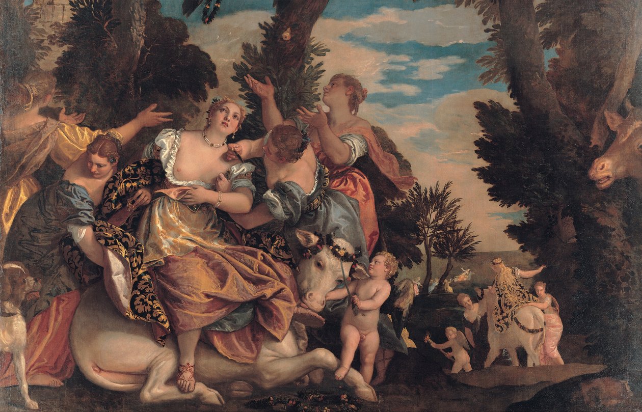 Voldtekt av Europa av Paolo Veronese