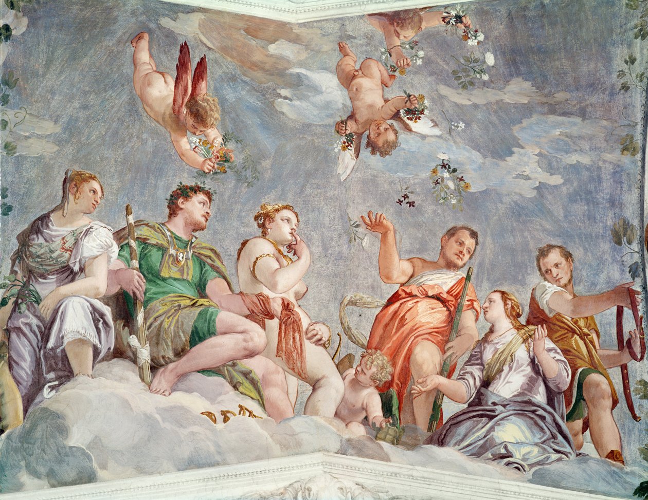 The Court of Love eller The Conjugal Virtues, 1562 av Paolo Veronese