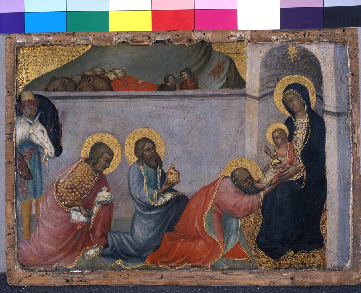 The Adoration of the Magi, ca. 1400 (tempera på tre) av Paolo di Giovanni Fei