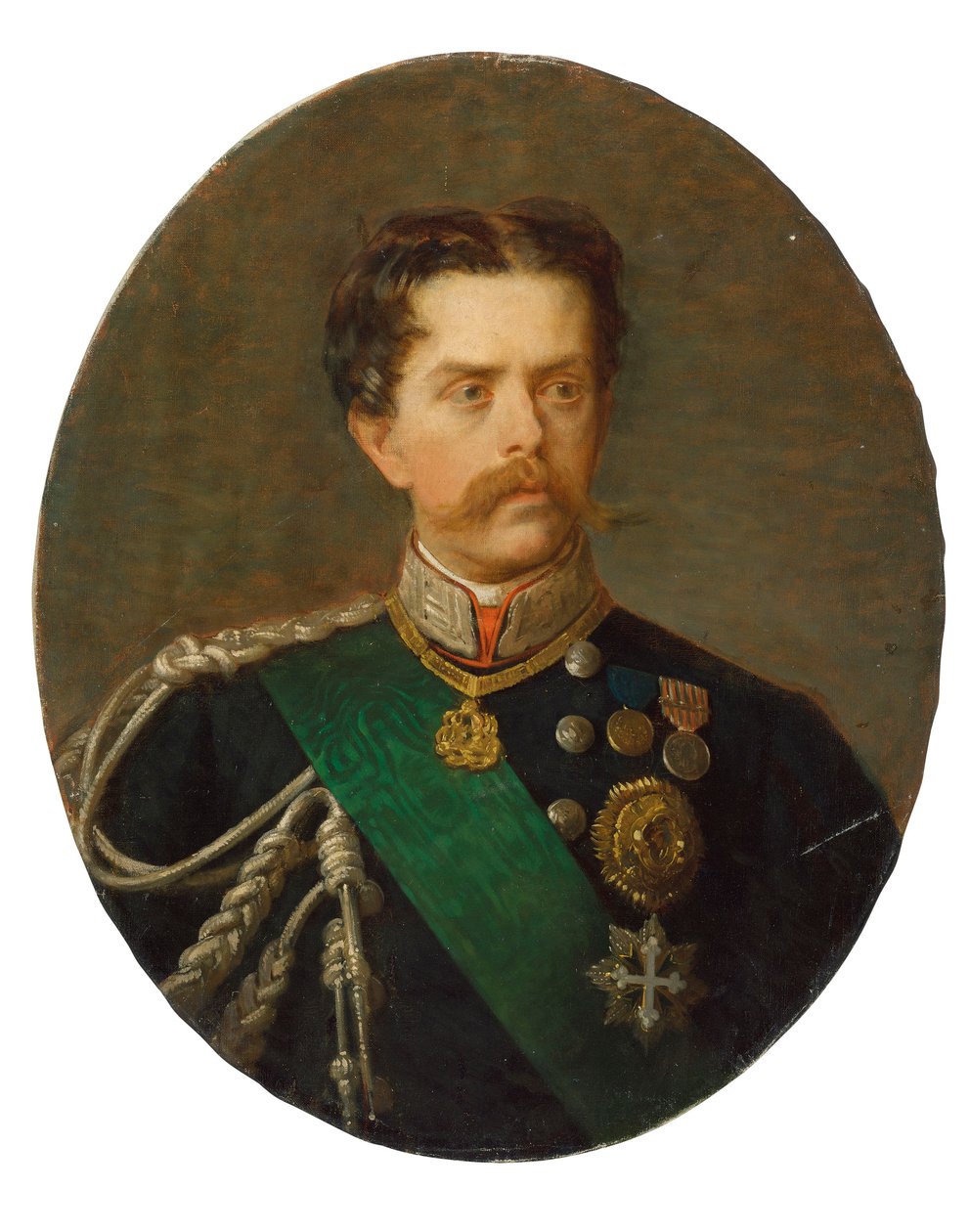 Portrett av kong Umberto I av Italia 1844-1900. av Paolo, Bacchetti