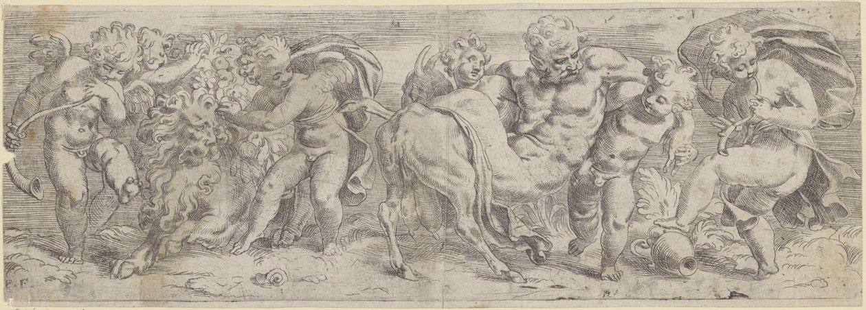 Beruset satyr og putti av Paolo Farinati