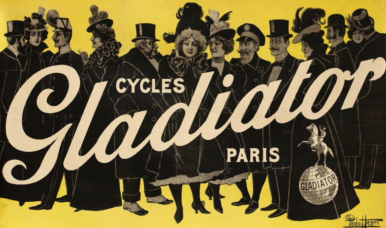 Cycles Gladiator, ca. 1900. av Paolo Henri