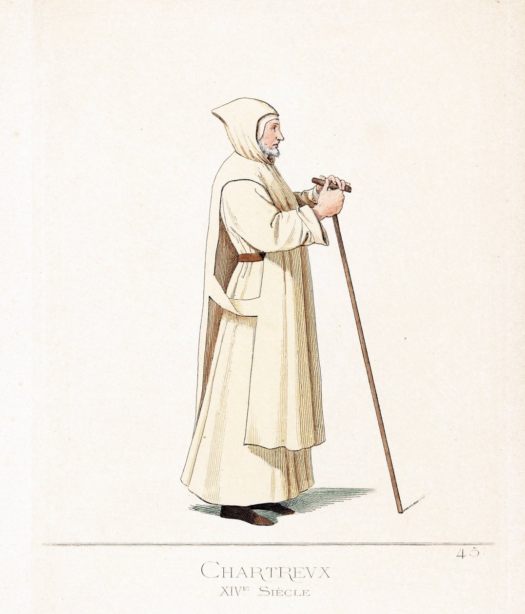 Geistlig kostyme: en karteusisk munk, orden av Saint Bruno av Paolo Mercuri