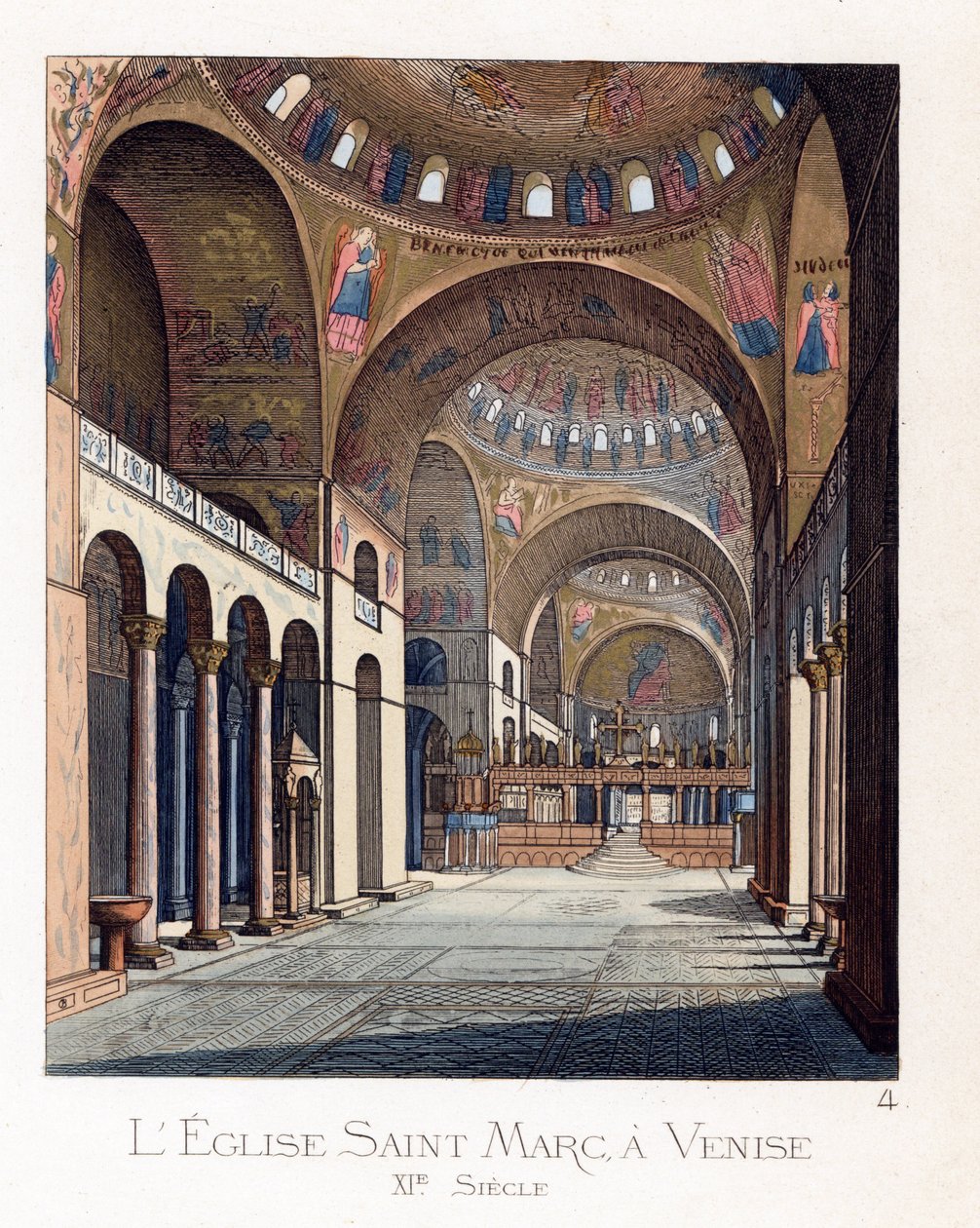 Interiøret i San Marco-basilikaen i Venezia (Italia) av Paolo Mercuri