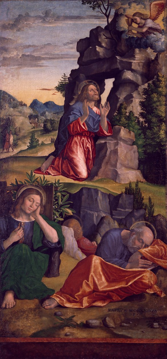 Jesus i hagen, av Paolo Cavazzola 1486-1522) av Paolo Morando Cavazzola