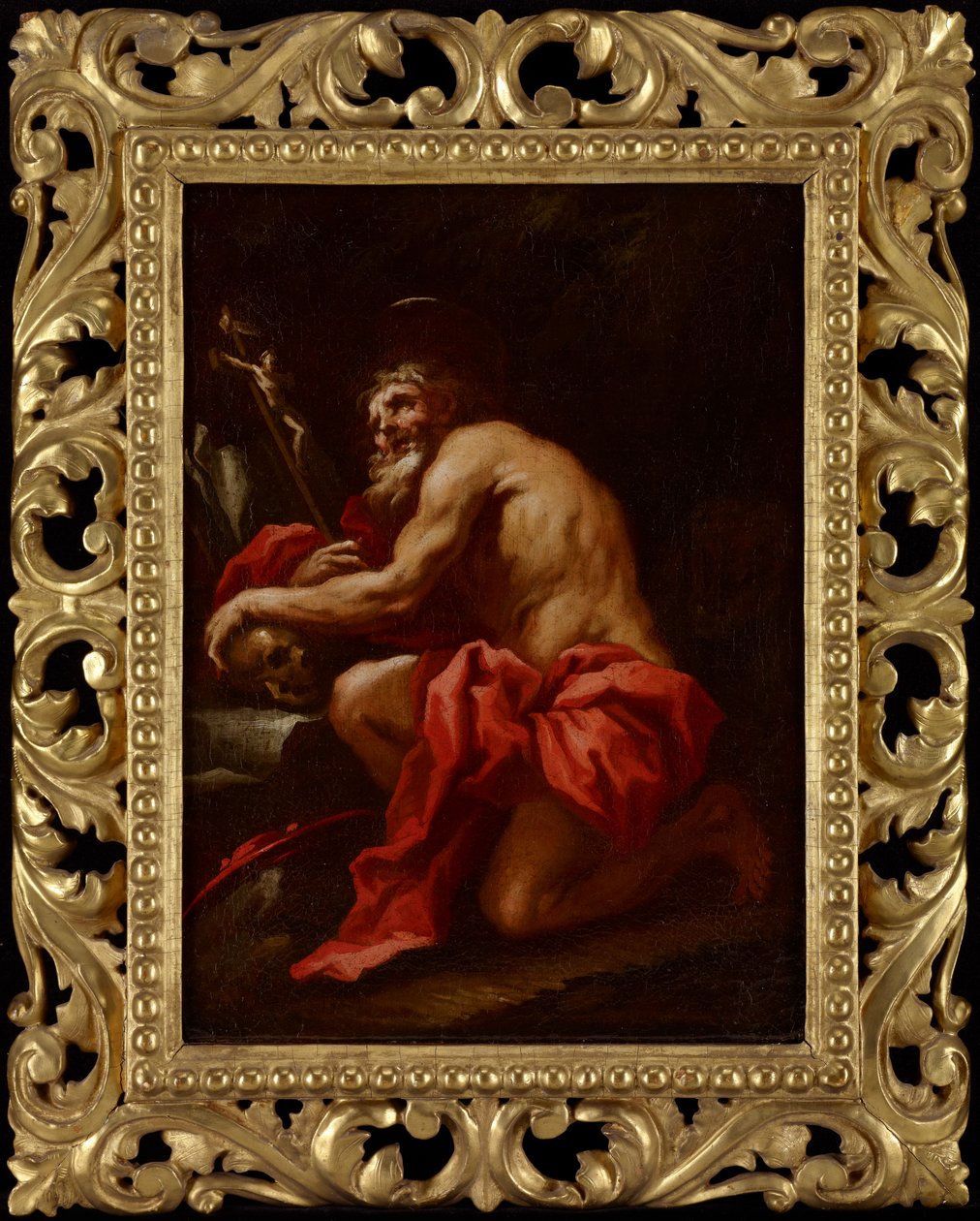 St. Hieronymus i ørkenen, ca. 1700 av Paolo Pagani