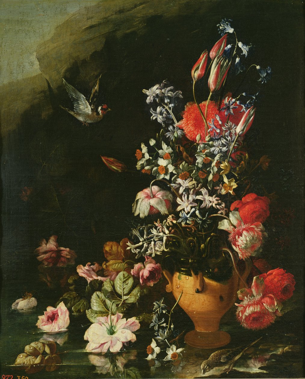 Stilleben av blomster av Paolo Porpora