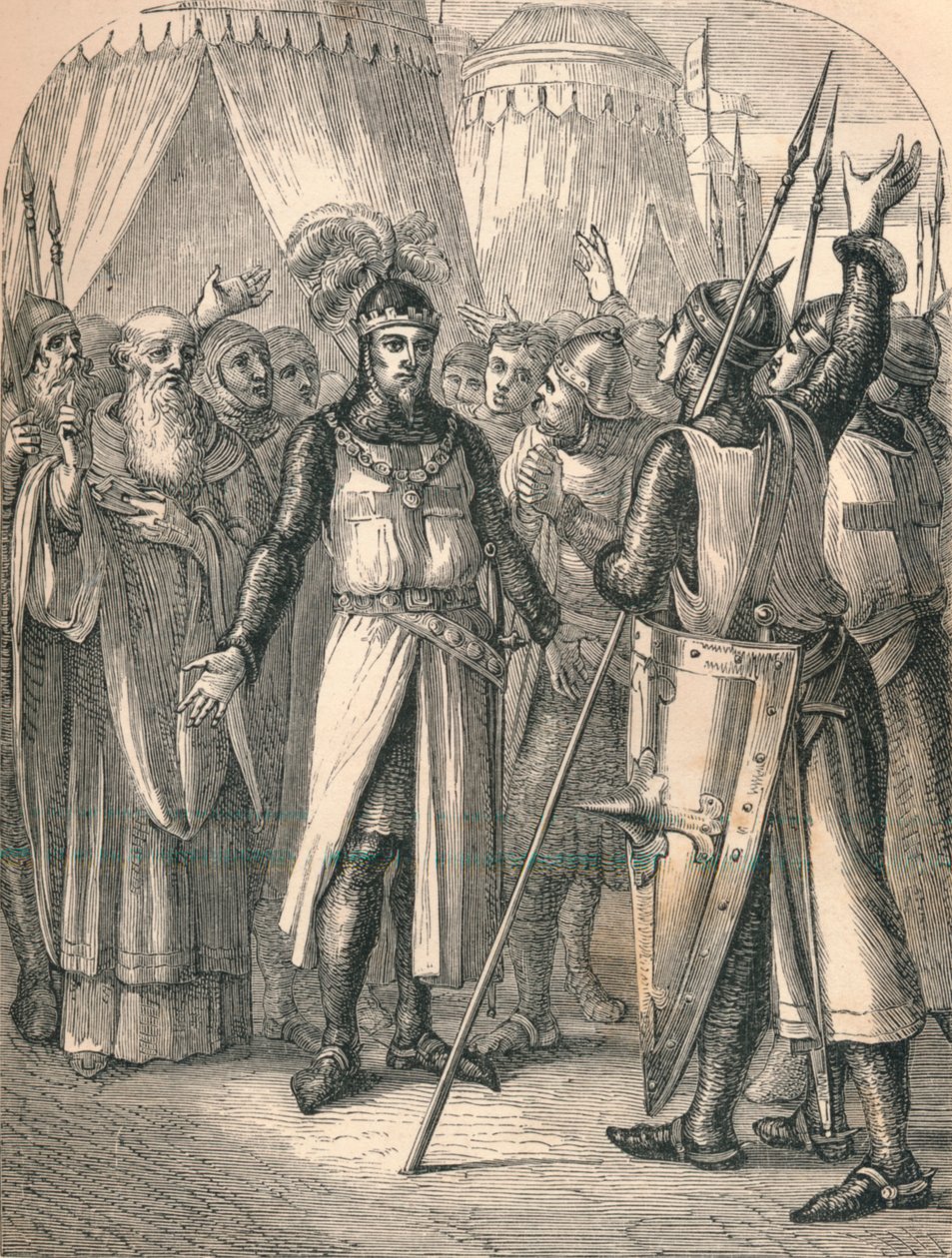 Godfreys Recovery, 1869 av Paolo Priolo