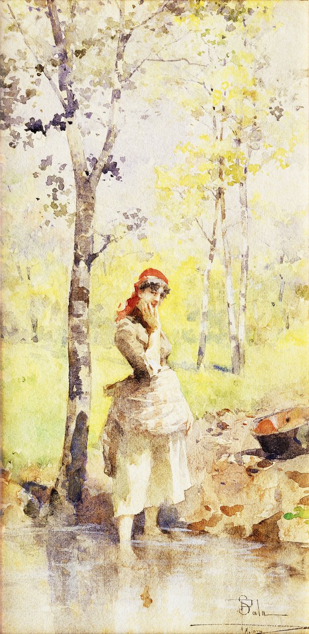 samler vann, av Paolo Sala