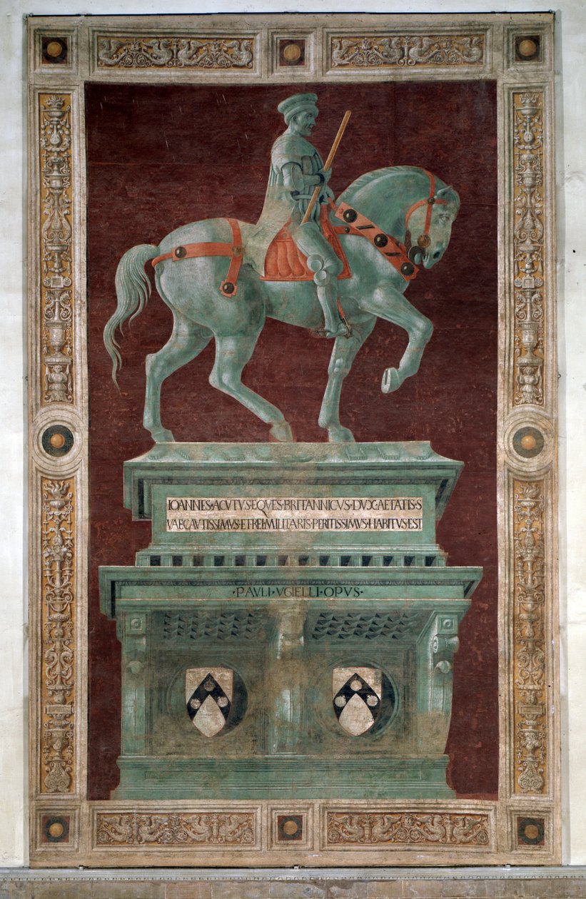 Begravelsesmonument til Sir John Hawkwood - Fresco av Paolo Uccello