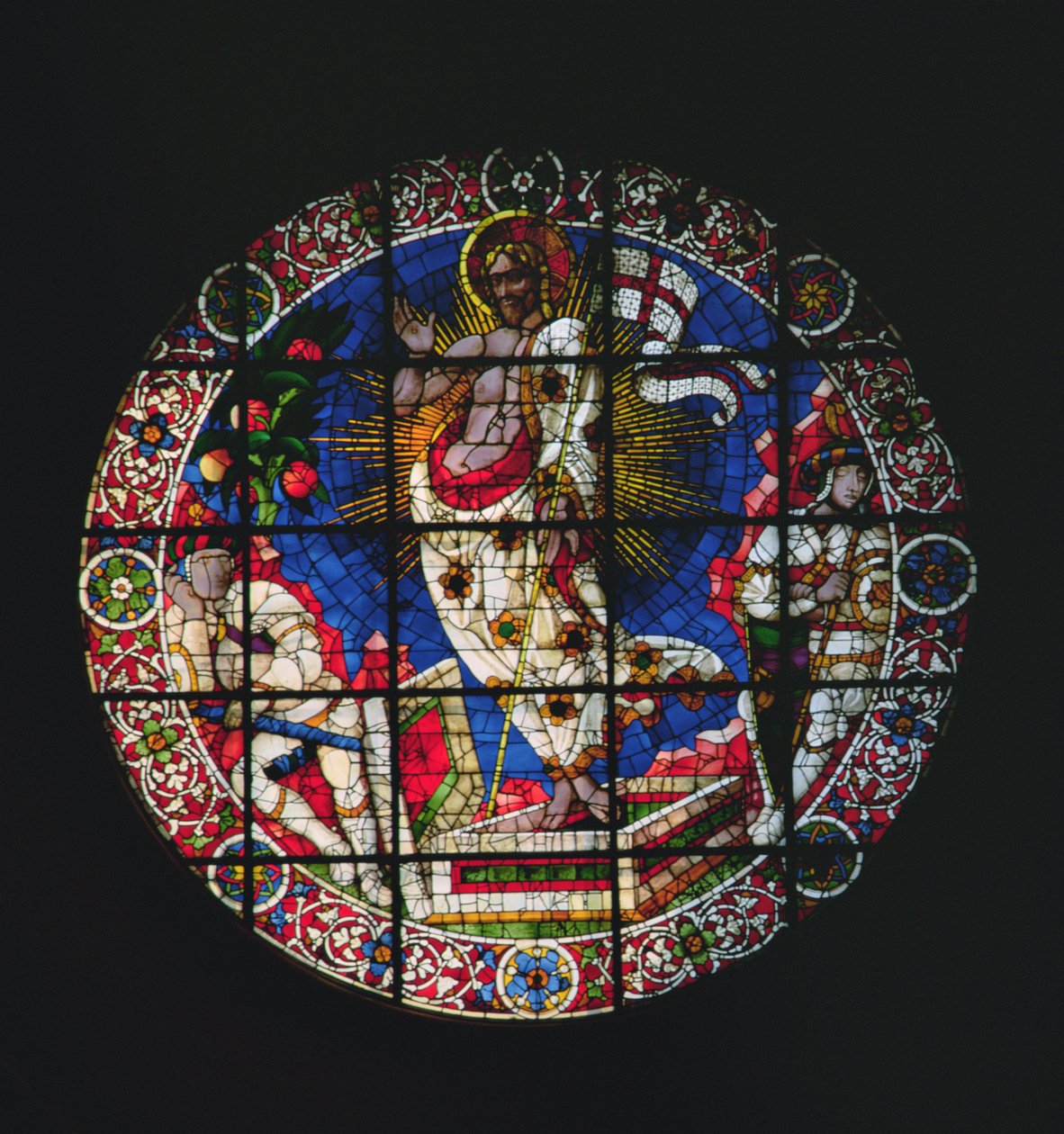 Oculus som skildrer The Resurrection, 1443 av Paolo Uccello