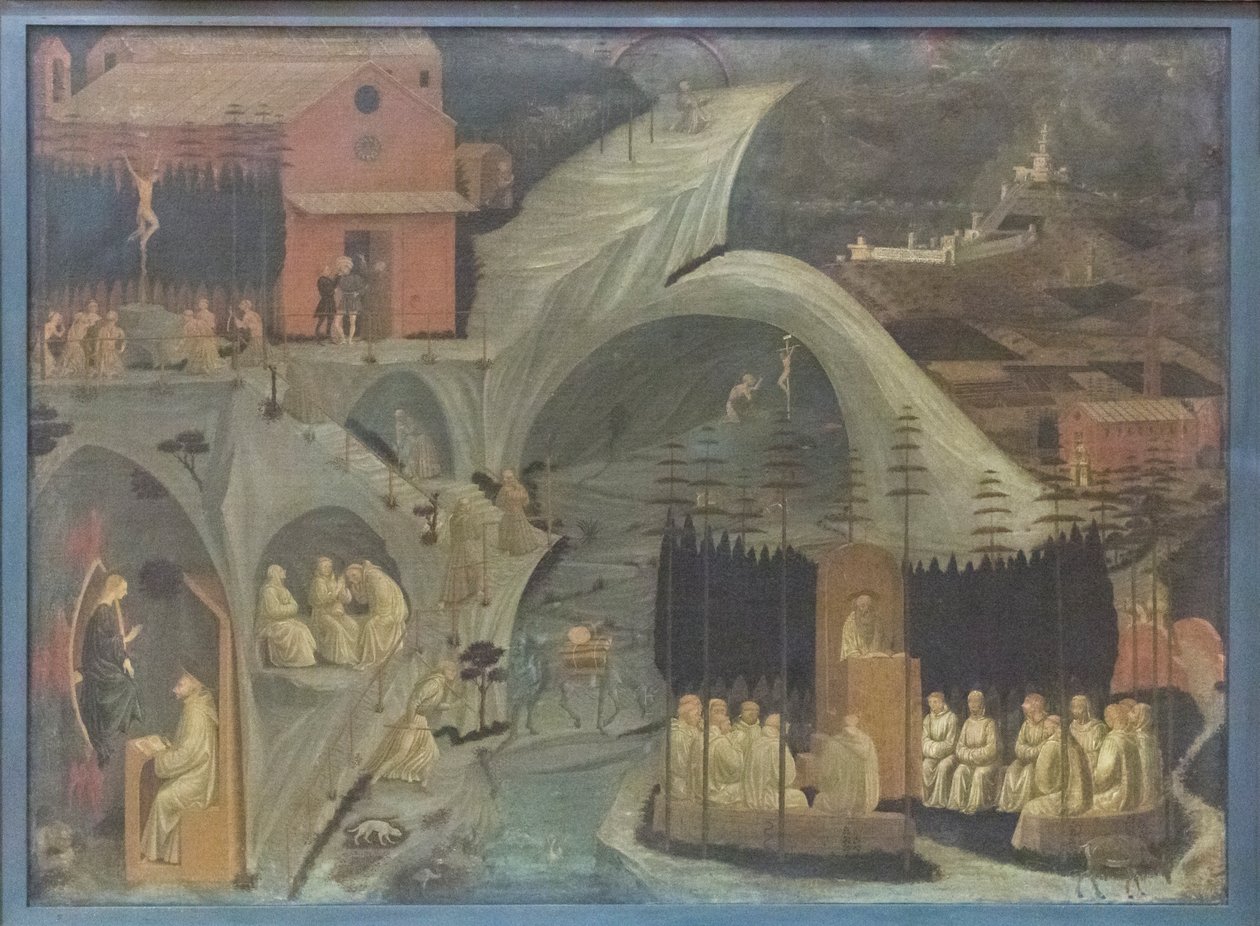 Scener fra klosterlivet (Tebaide) av Paolo Uccello