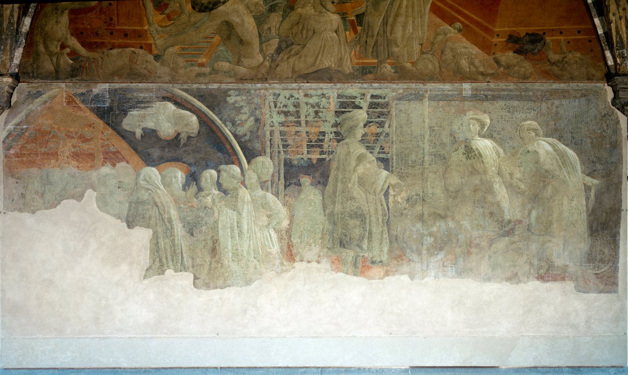 Historien om Noah, fylla - Fresco av Paolo Uccello