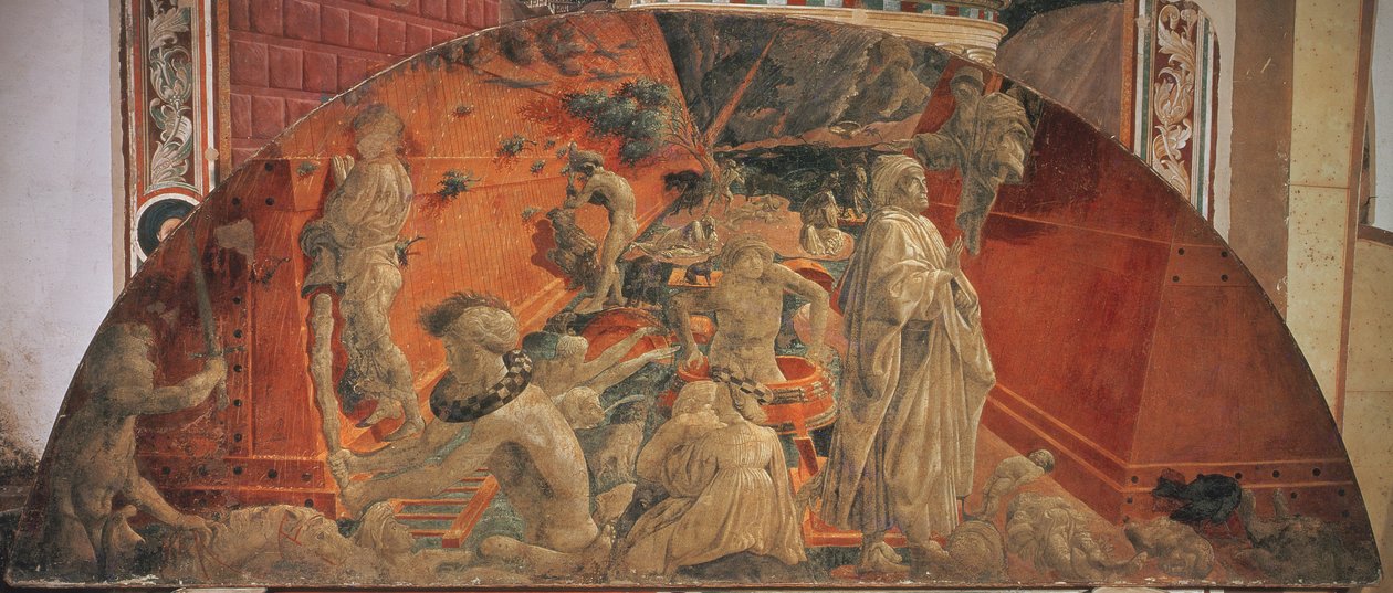 The Flood and the Subsidence of the Waters, 1447-48 (freskomaleri overført til lerret) (se også 123194 og 123195) av Paolo Uccello