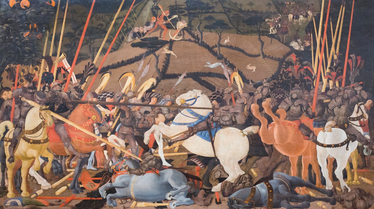 Slaget ved San Romano av Paolo Uccello