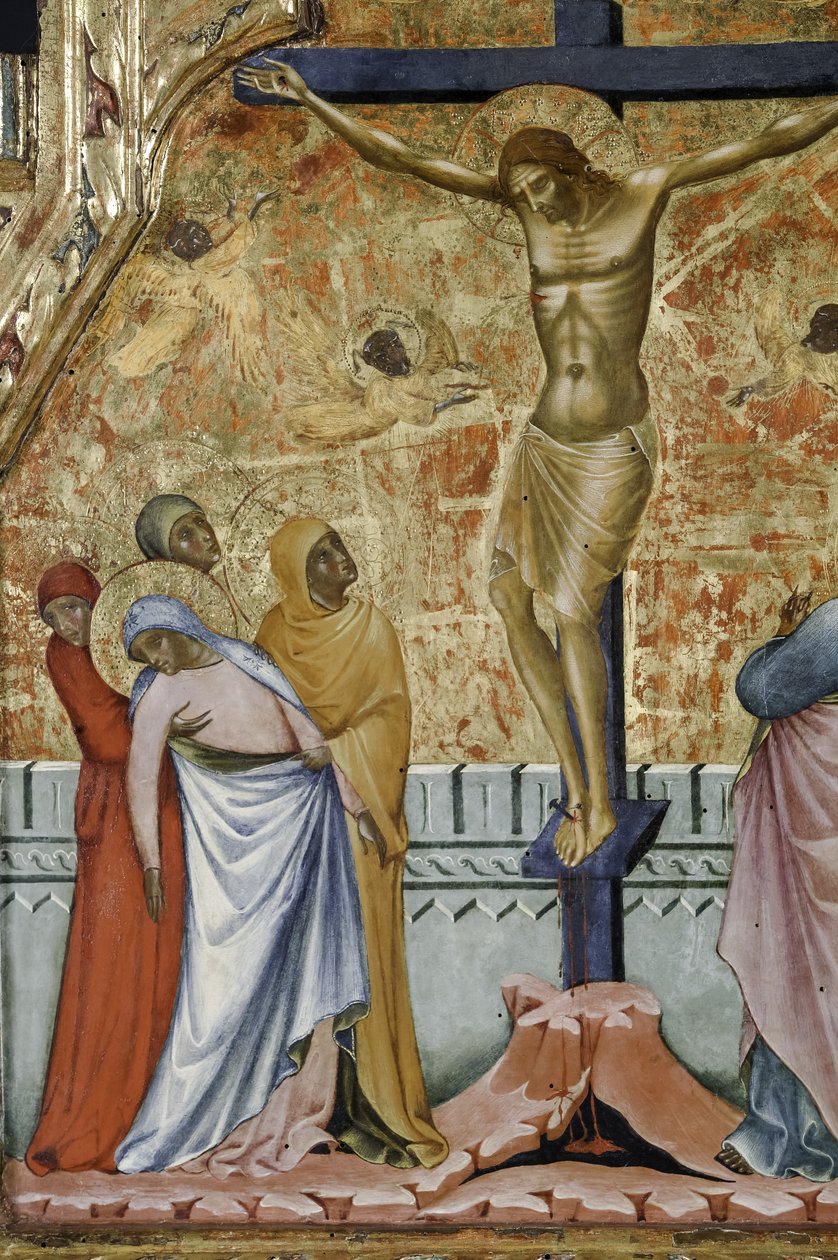 Korsfestelse, detalj av av Paolo Veneziano