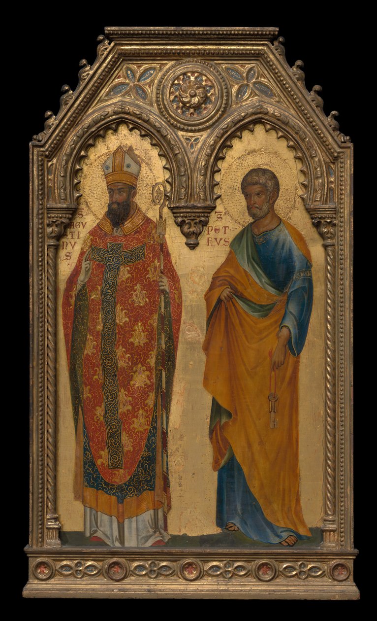 De hellige Augustin og Peter, ca 1350 av Paolo Veneziano