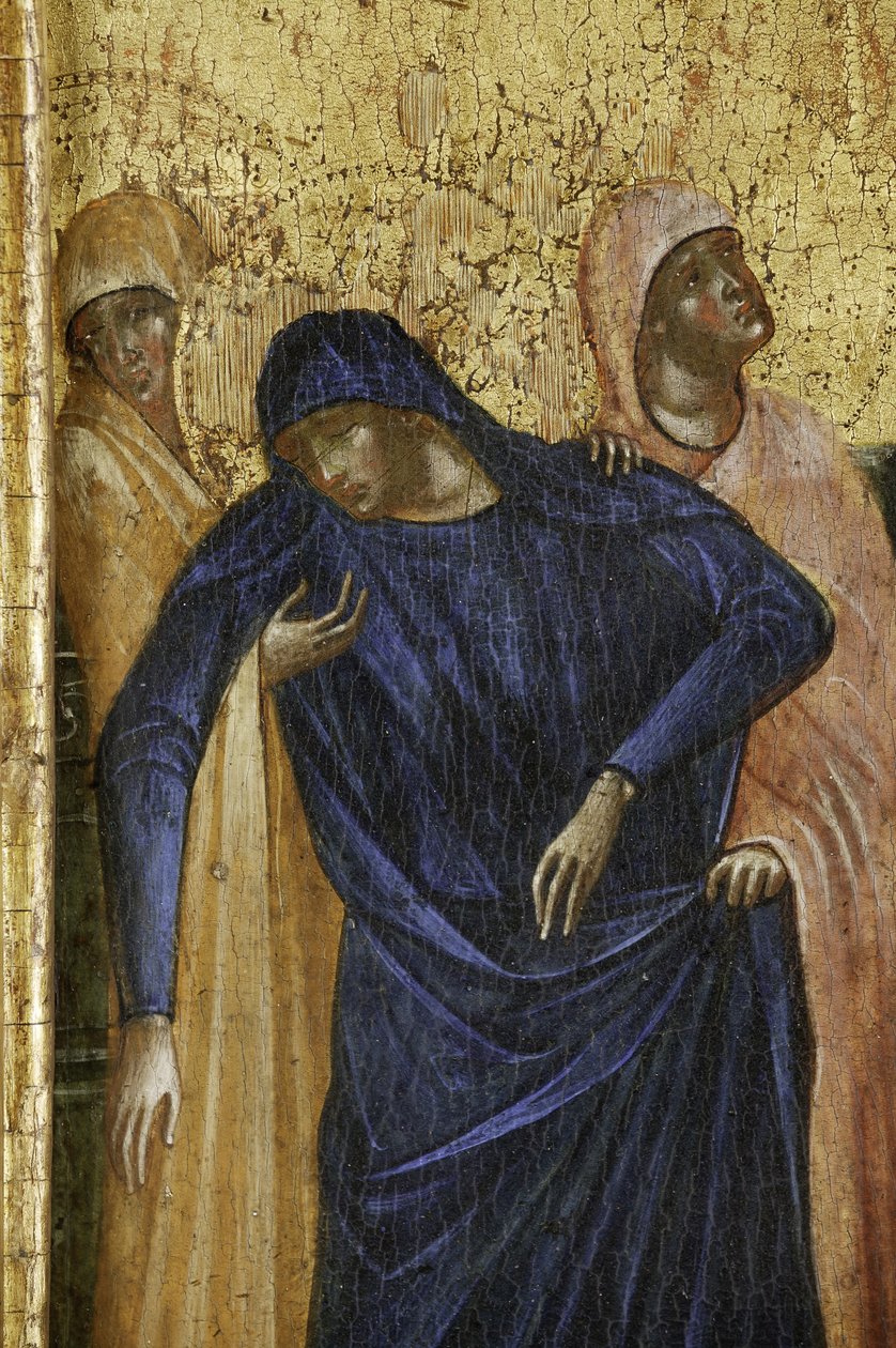 Jomfru Maria, detaljert fra 1630100 Polyptych of the Crucifixion with Saints av Paolo Veneziano