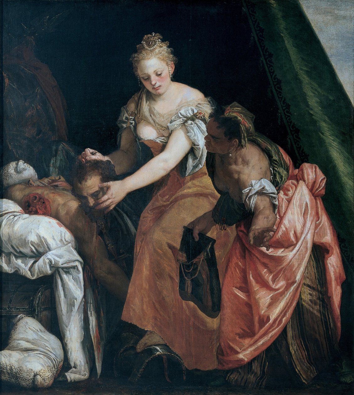 Judith med hodet til Holofernes, ca. 1580 av Paolo Veronese