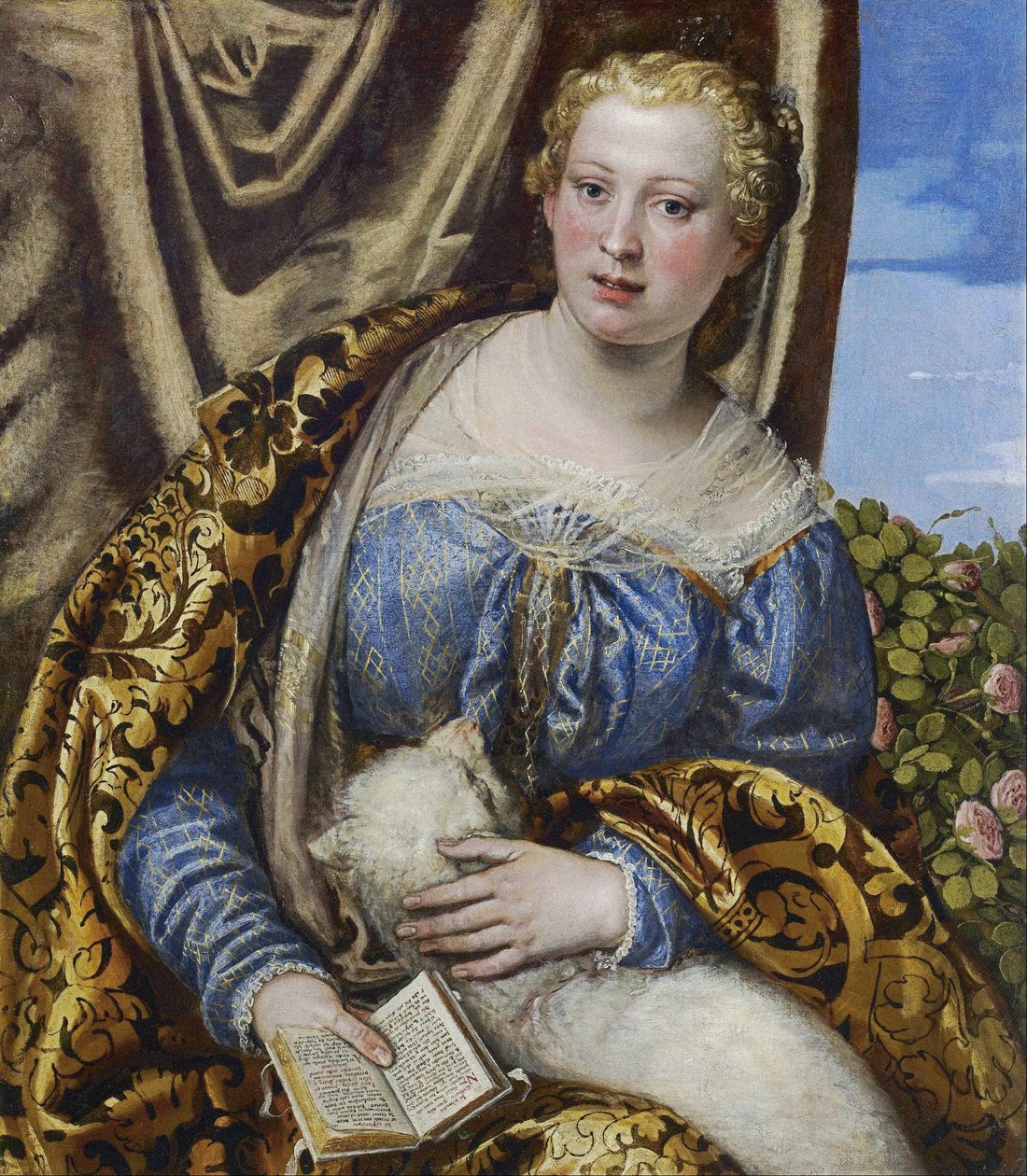 Portrett av en dame som Saint Agnes av Paolo Veronese